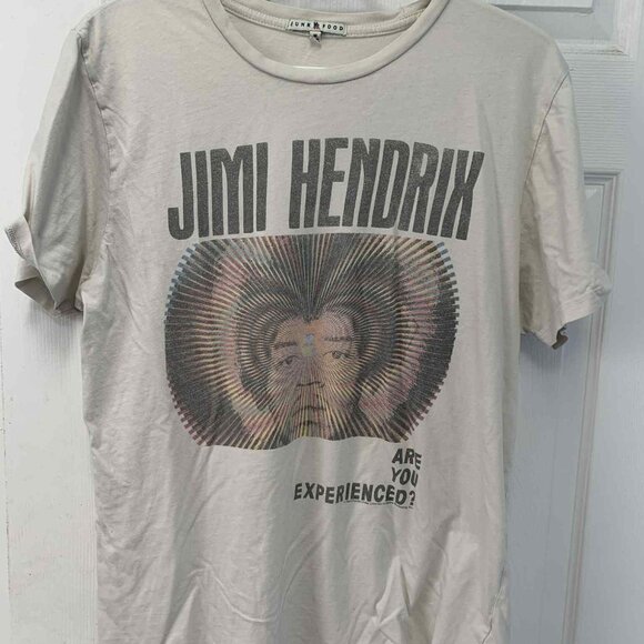 Jimi  Hendrix "Are You Experienced?" Graphic T-shirt - White - Size M - Picture 1 of 3